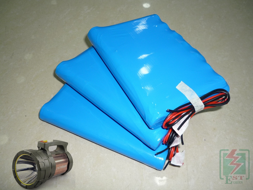 7.4V 7200mAh 18650锂电池组 探测灯照明锂电池