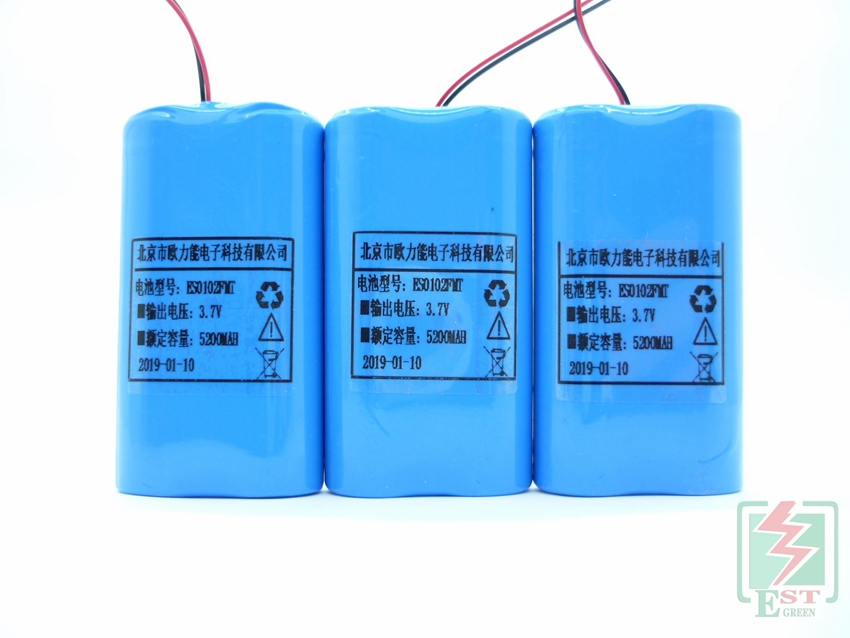 3.7V 5200mAh 18650锂电池组 手术灯照明锂电池